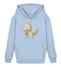 Kinderhoodie mit Multi-Mood Dino in Scandi Pastell – Emotionen für Kinder spielerisch sichtbar